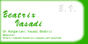 beatrix vasadi business card